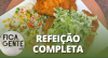 Lombo suíno à milanesa com arroz e salada cítrica