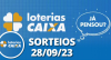 Loterias CAIXA: Mega-Sena, Quina, Lotofácil e mais 28/09/2023