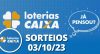 Loterias CAIXA: Mega-Sena, Quina, Lotofácil e mais 03/10/2023