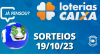 Loterias CAIXA: Mega-Sena, Quina, Lotofácil e mais 19/10/2023