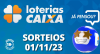 Loterias CAIXA: Quina, Super Sete, Dupla Sena e mais 01/11/2023