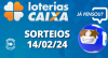 Loterias CAIXA: +Milionária, Quina, Lotofácil e mais 14/02/2024