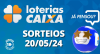 Loterias CAIXA: Quina, Super Sete e mais 20/05/2024