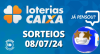 Loterias CAIXA: Quina, Super Sete e mais 08/07/2024