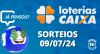 Loterias CAIXA: Dia de Sorte, Quina, Lotofácil e mais 09/07/2024