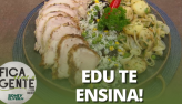 Clima de Natal! Aprenda a fazer pernil assado com arroz festivo e batata