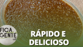 Creme branco com caramelo de coco