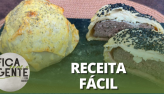 Hamburgão com massa de pastel