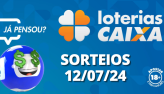 Loterias CAIXA: Quina, Lotofcil, Super Sete e mais 12/07/2024