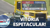 Rafael Fleck segue os passos do pai e leva o campeonato da Frmula Truck