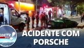 Acidente com Porsche deixa cinco pessoas feridas em BH