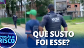 Suspeito faz xixi nas calas durante priso