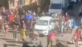 Carro de motorista de aplicativo  atacado na Cracolndia