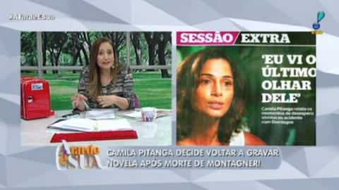 Camila Pitanga contraria planos de emissora e volta a gravar 'Velho ... - RedeTV!