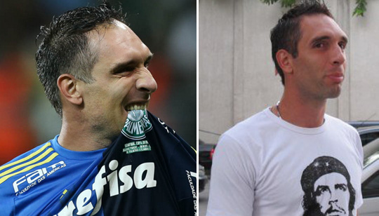 Além de Neto, o goleiro Fernando Prass, também do Palmeiras, já apareceu com uma peça de roupa do guerrilheiro argentino
