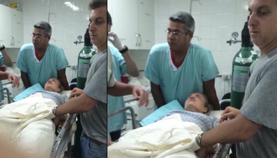 Angélica é socorrida em hospital de Campo Grande