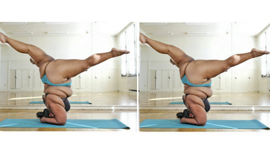 Valerie quer servir de inspiração e mostrar que é possível praticar ioga mesmo sem ser magra