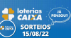Loterias CAIXA: Quina, Super Sete, Lotofácil e mais 15/08/2022