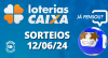 Loterias CAIXA: +Milionária, Lotofácil e mais 12/06/2024