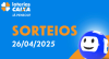 Loterias CAIXA: +Milionária, Mega-Sena, Quina e mais 26/04/2025