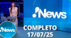 RedeTV! News (17/07/25) | Completo