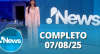 RedeTV! News (07/08/25) | Completo