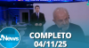 RedeTV! News (04/11/25) | Completo