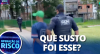 Suspeito faz xixi nas calças durante prisão