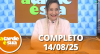 A Tarde é Sua (14/08/25) | Completo