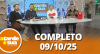 A Tarde é Sua (09/10/25) | Completo