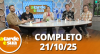 A Tarde é Sua (21/10/25) | Completo