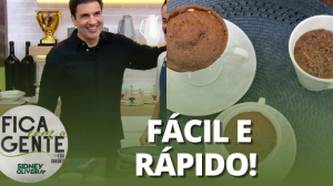 Dicas do Edu: Bolo de caneca com ganache de panela | Fica com a Gente