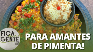Chilli beans com arroz mexicano