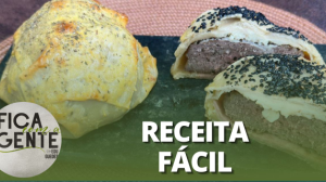 Hamburgão com massa de pastel