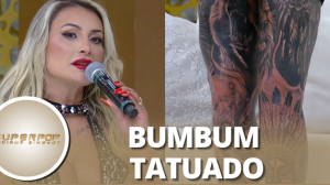 Andressa Urach mostra tatuagens e fala do significado: "É bem uma afronta"