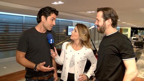 Edu Guedes e Celso Zucatelli comemoram chegada  RedeTV!