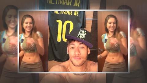 Neymar e Carol Portaluppi ficam sete horas dentro de quarto de hotel