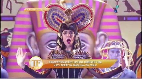 Luciana Gimenez vira Katy Perry na 'Mquina da Fama'
