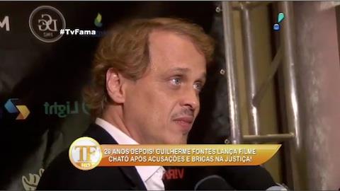 'Fui vitimado pelo meu personagem, que  a imprensa', diz Guilherme Fontes