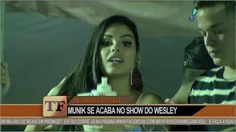 Munik aproveita show de Wesley Safado