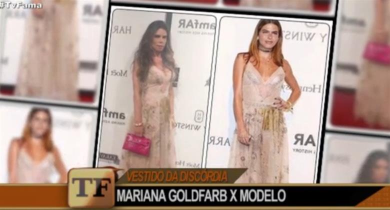 Mariana Goldfarb repete look de outra famosa; pela 2 vez