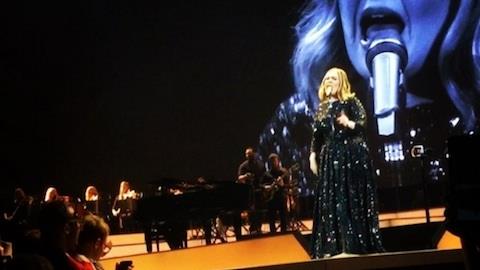 Adele se empolga com pedido de casamento em seu show