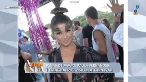 Paula Fernandes  criticada por visual no Carnaval