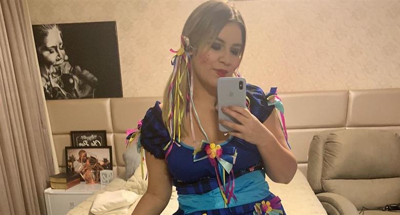 vestido junino gravida