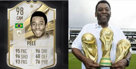 Pelé tem a melhor carta do FIFA 23