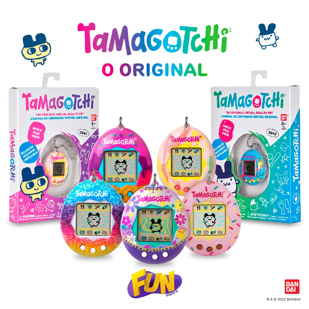 Jogo Virtual Clássico - Tamagochi - Bichinho Virtual - Candy Swirl