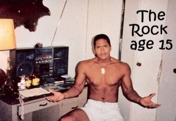 The Rock' surpreende ao mostrar foto da adolescência RedeTV!