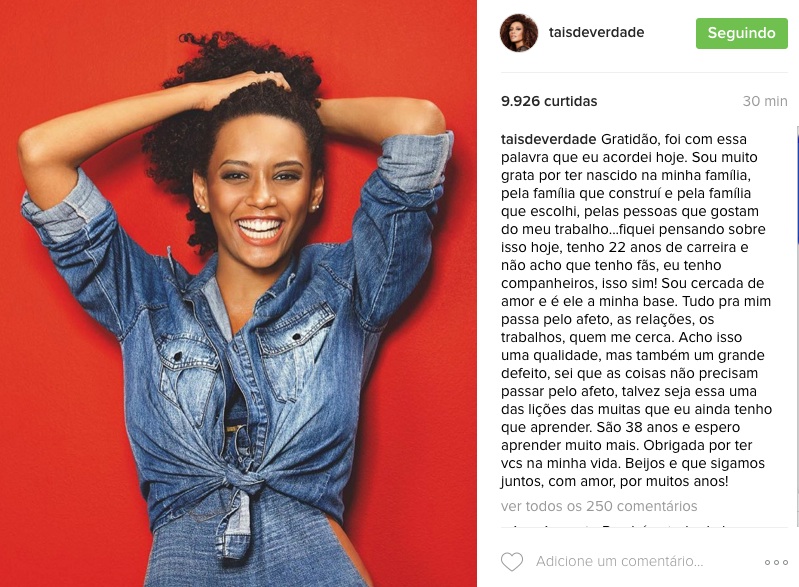 Taís Araújo completa 38 anos veja as transformações surpreendentes em sua trajetória RedeTV! Taís Araújo completa 38 anos veja as transformações surpreendentes em sua trajetória RedeTV!