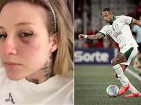 Jogador do Palmeiras acusado por ex-esposa presta depoimento na delegacia 