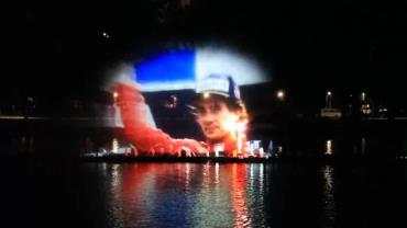 Ayrton Senna recebe homenagem em fonte do Parque do Ibirapuera